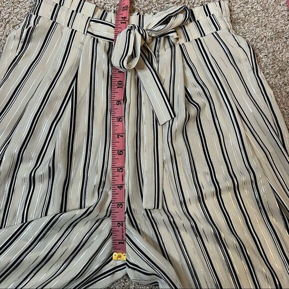 Zara Striped Paper Bag Culottes Size S - Picture 9 of 11